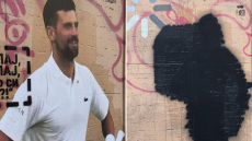 Νόβακ Τζόκοβιτς: Έσβησαν με μαύρη μπογιά γκράφιτι του Σέρβου τενίστα στο Βελιγράδι - Βίντεο 