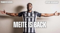 ΠΑΟΚ: O Σουαλιό Μεϊτέ ντύθηκε ξανά στα «ασπρόμαυρα» - «Χαρούμενος που επέστρεψα»