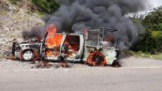 Φρικτός θάνατος για 5 αστυνομικούς στο Μεξικό: Τους έστησαν ενέδρα και έβαλαν φωτιά στο αυτοκίνητό τους