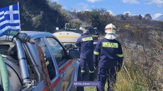 Υπό μερικό έλεγχο η φωτιά σε δάσος στα Μαυράτα Κεφαλονιάς, δείτε βίντεο και φωτογραφίες