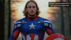 Στέφανος Τσιτσιπάς: Το AI τον μεταμόρφωσε σε Captain America - Φωτογραφίες