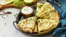 Αλμυρές κρέπες με κολοκύθι