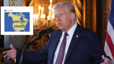 Ο Τραμπ επιμένει στις εδαφικές του «φιλοδοξίες» - Δημοσίευσε χάρτη που δείχνει τον Καναδά ως μέρος των ΗΠΑ