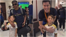 Γιαμάλ, Λεβαντόφσκι: Έκρυψαν το σήμα της Ρεάλ σε φωτογραφία με μικρό φαν - Βίντεο