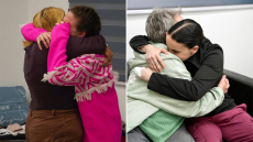 Η απελευθέρωση των Ισραηλινών ομήρων στα σύνορα και οι πρώτες συνομιλίες με τους συγγενείς τους - Δείτε βίντεο