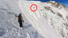 Ιταλία: Σκιέρ σώθηκε από χιονοστιβάδα αφού άνοιξε τον ειδικό αερόσακο - Δείτε βίντεο