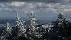 Κακοκαιρία Coral: Κλειστή η λεωφόρος Πάρνηθας από το ύψος του τελεφερίκ λόγω χιονιού