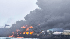 Βόρεια Θάλασσα: Συγκρούστηκαν δεξαμενόπλοιο και φορτηγό πλοίο – Μεγάλη φωτιά, δείτε βίντεο