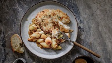 Πρασοτηγανιά γαλέου