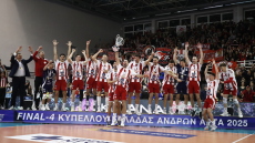 Κυπελλούχος Ελλάδας στο βόλεϊ ανδρών ο Ολυμπιακός, 3-1 τον ΠΑΟΚ στον τελικό της Άρτας - Βίντεο 