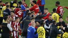 «Καμπάνα» τριών αγωνιστικών σε Μαρσιάλ, Μουκουντί, Κάρμο και Πασχαλάκη για τα επεισόδια μετά το Ολυμπιακός-ΑΕΚ