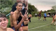 Ο «Γουέμπι» κλέβει την παράσταση: Ο σταρ των Σπερς παίζει ποδόσφαιρο στην Κόστα Ρίκα - Βίντεο