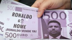 Οπαδοί της Βαγιαδολίδ τύπωσαν χαρτονομίσματα με το πρόσωπο του Ρονάλντο - «Πήγαινε σπίτι σου» έγραψαν - Βίντεο, φωτογραφίες