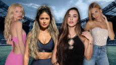 Μπαρτσελόνα - Ρεάλ: Οι WAGs του El Clasico παίζουν μπάλα στην εξέδρα - Βίντεο, φωτογραφίες