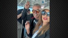 Δέσποινα Βανδή: Συναντήθηκε με Ρόκκο, Σαμπάνη και Ρέμο στον δρόμο προς Θεσσαλονίκη - Δείτε το βίντεο