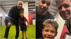 Ο γιος του Σέζνι και ο Τιερί Ανρί: Η συνάντηση που έγινε viral μετά το El Clasico
