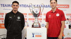 Νέιρα: Ήρθαμε για να κερδίσουμε το Κύπελλο - Ρέτσος: Να το πάρουμε για τα 100 χρόνια του Ολυμπιακού - Βίντεο 