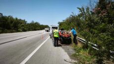 Μία τραυματίας σε τροχαίο με γουρούνα στον ΒΟΑΚ - Δείτε φωτογραφίες