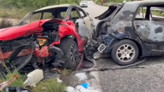 Τραγωδία στην Καβάλα: Απανθρακώθηκε οδηγός ΙΧ μετά από τροχαίο - Δείτε βίντεο και φωτογραφίες