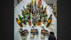 Εντοπίστηκαν δεκάδες μολότοφ σε υπόγειο του ΑΠΘ - Δείτε φωτογραφίες