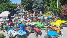 Συλλαλητήρια από τους αγρότες της Αγιάς - Ζητούν αποζημιώσεις για κεράσια, μήλα και κάστανα που καταστράφηκαν το 2024