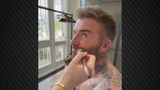 Ο Ντέιβιντ Μπέκαμ άφησε την κόρη του να του κάνει μακιγιάζ και το βίντεο έγινε viral