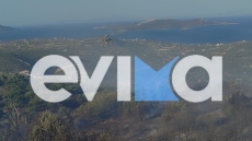 Εύβοια: Οριοθετήθηκε η μεγάλη φωτιά στους Τσακαίους - Παραμένει στο σημείο η Πυροσβεστική