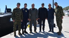 Στους Λειψούς ο Δένδιας μαζί με τον Α/ΓΕΕΘΑ και τους αρχηγούς των τριών επιτελείων