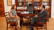 Χριστοδουλίδης: Συναντήθηκε με την απεσταλμένη του ΟΗΕ για το Κυπριακό