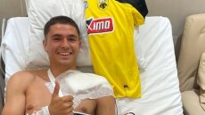 ΑΕΚ: Η φωτογραφία του Καλοσκάμη μετά το χειρουργείο στην κλείδα 