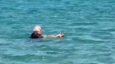 Πάρος: Γάλλος βούτηξε στη θάλασσα για να σώσει γατάκι που πνιγόταν - Δείτε βίντεο