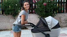 Ελένη Τσολάκη: Η βόλτα με την τεσσάρων μηνών κόρη της