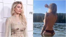 H κόρη του Μάικλ Τζάκσον ποζάρει τόπλες σε λίμνη της Καλιφόρνια 