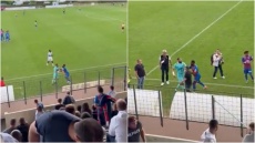 Έξαλλος με την κερκίδα ο τερματοφύλακας της Καέν: «Όποιος μίλησε για την αδερφή μου να κατέβει τώρα» - Βίντεο
