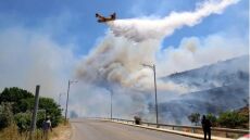 Καλύτερη η εικόνας της φωτιάς στη Χωριστή Δράμας, παραμένουν δυνάμεις στην περιοχή