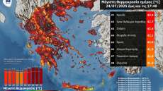 Πολύ έντονη θερμική επιβάρυνση στην Αθήνα από τον καύσωνα - Τους 43 βαθμούς Κελσίου έφτασε η θεοκρασία
