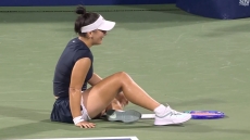 H Αντρεέσκου στραμπούληξε τον αστράγαλό της ενώ είχε match point και ξέσπασε σε λυγμούς- Βίντεο
