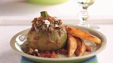 Κολοκύθια γεμιστά στο φούρνο