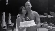 Φωτογραφία: Αγκαλιά με την Ολυμπία Χοψονίδου στα γενέθλιά του ο Βασίλης Σπανούλης
