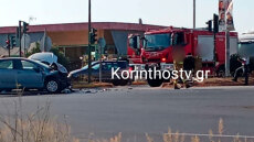 Τροχαίο στα φανάρια του Ισθμού της Κορίνθου - Δείτε βίντεο και φωτογραφίες