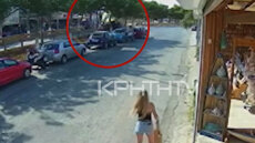 Καρέ - καρέ η στιγμή της θανατηφόρας παράσυρσης πεζού στη Χερσόνησο - Δείτε βίντεο 

