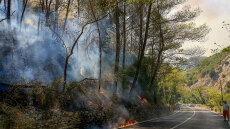 Μαίνονται ανεξέλεγκτες οι φωτιές στα μειονοτικά χωριά της Αλβανίας - Απειλούνται εγκαταστάσεις υγραερίου, δείτε βίντεο