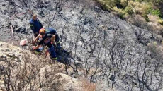 Με σπασμένο γόνατο ο πυροσβέστης που έπεσε σε χαράδρα στην Πάτρα
