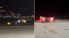 Αναγκαστική προσγείωση ελικοφόρου αεροσκάφους στη Μύκονο μετά από ένδειξη για πυρκαγιά - Δεν είχε επιβάτες