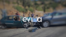 Σύγκρουση δύο οχημάτων στα Νέα Στύρα Ευβοίας - Τραυματίστηκε ο οδηγός του ενός αυτοκινήτου 