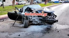 Κόρινθος: Δύο τραυματίες από σοβαρό τροχαίο ατύχημα - Δείτε βίντεο