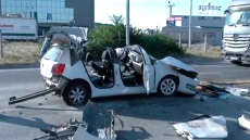 Τροχαίο με έναν 24χρονο  νεκρό και έναν τραυματία στην Εγνατία: Αγροτικό τούμπαρε και πέρασε στο αντίθετο ρεύμα στο Δερβένι - Δείτε βίντεο