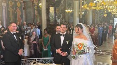 Παντρεύτηκε στο Λιτόχωρο ο γιος του Πύρρου Δήμα, στην ίδια εκκλησία με τους γονείς του - Δείτε φωτογραφίες