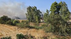 Οριοθετήθηκε η φωτιά σε προαύλιο εργοστασίου στα Οινόφυτα