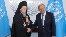 O Οικουμενικός Πατριάρχης συναντήθηκε με τον ΓΓ του ΟΗΕ στη Νέα Υόρκη